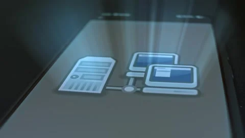 Cloud Computing concept graphic presentation Video stock 304524526