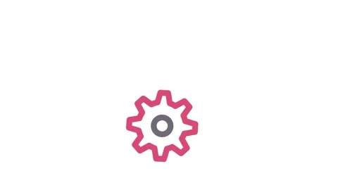 Cloud computing concept illustrated with interconnected gears symbolizing t.. Vídeo Stock 334778150