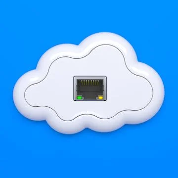 Cloud computing concept. Stock Illustration