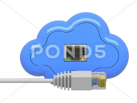 Cloud computing concept. Stock Illustration