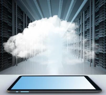 Cloud computing concept Stock Illustration