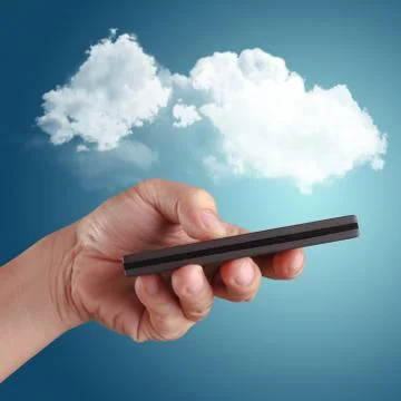 Cloud computing concept Stock Illustration