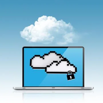 Cloud computing concept Stock Illustration