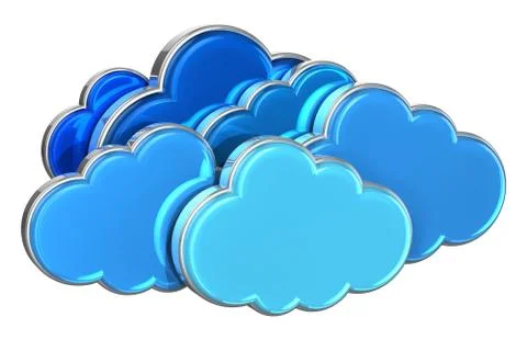 Cloud computing concept Stock Illustration
