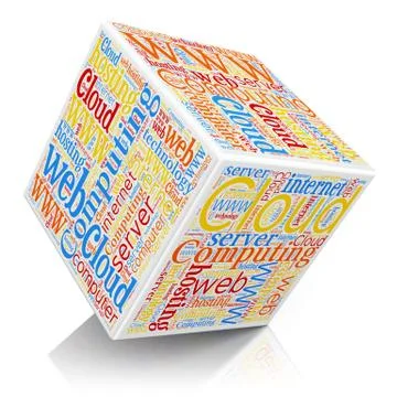 Cloud computing concept Illustrazione stock