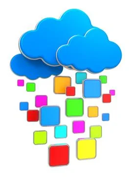 Cloud Computing Concept. Stock Illustration