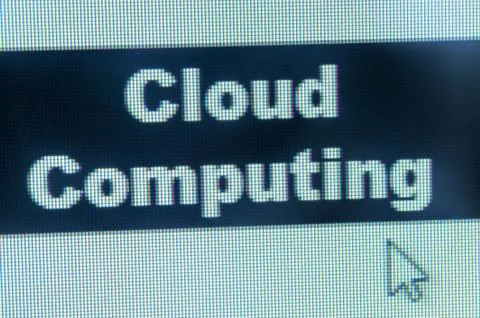 Cloud computing concept Illustrazione stock