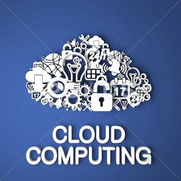 Cloud Computing Concept. Stock Illustration