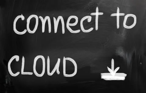 Cloud computing concept Stock Illustration