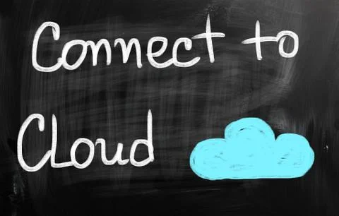 Cloud computing concept 库存插图