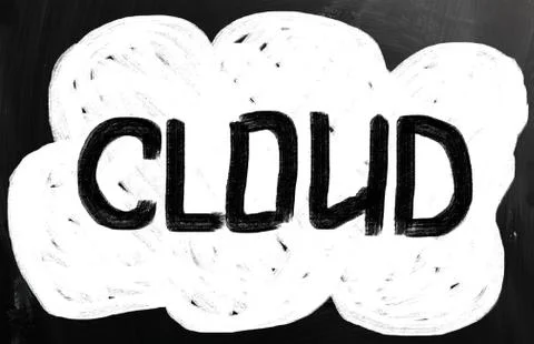 Cloud computing concept Illustrazione stock