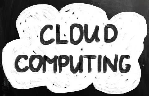 Cloud computing concept Stock Illustration