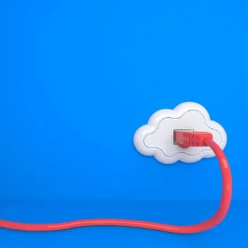 Cloud Computing Concept. Stock Illustration