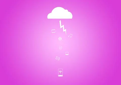 Cloud computing concept イラスト素材