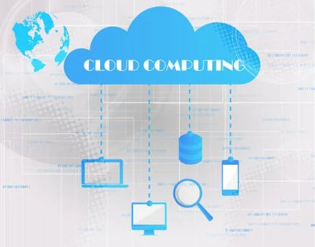 Cloud computing concept イラスト素材