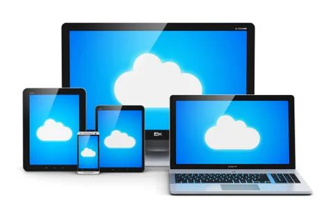 Cloud computing concept Stock Illustration
