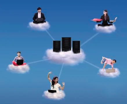 Cloud computing concept イラスト素材