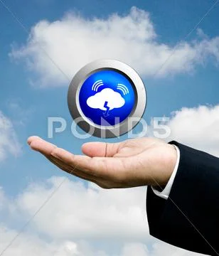Cloud computing concept Illustrazione stock