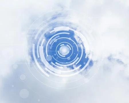 Cloud Computing Concept Ilustração Stock