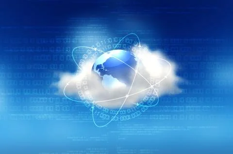 Cloud computing concept Stock Illustration