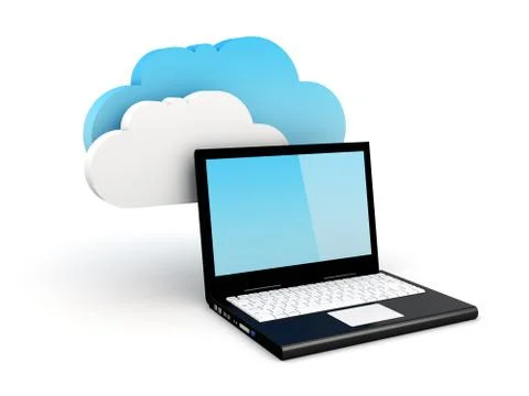 Cloud computing concept Stock Illustration