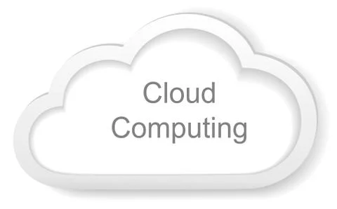 Cloud computing concept. Stock Illustration
