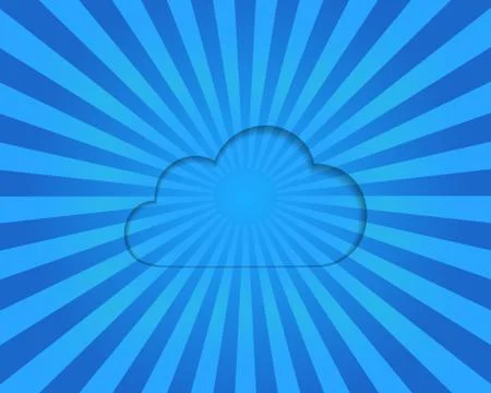 Cloud computing concept. Ilustración de archivo