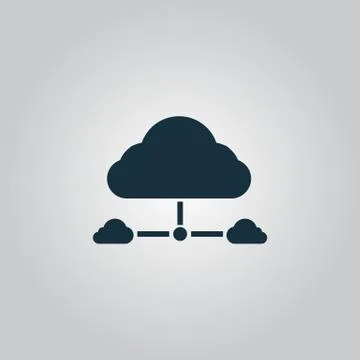 Cloud computing concept Stock Illustration