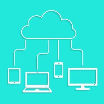 Cloud computing concept Stock-Illustration