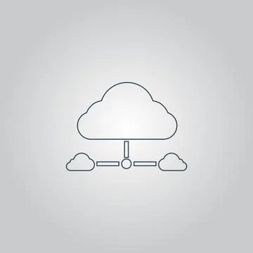 Cloud computing concept 库存插图