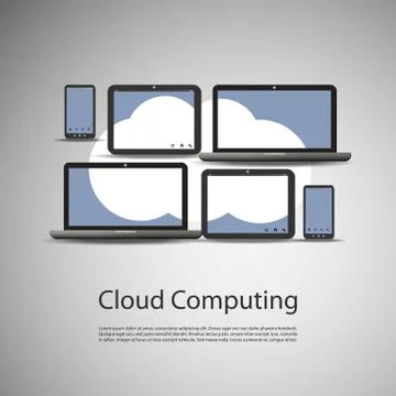 Cloud Computing Concept イラスト素材