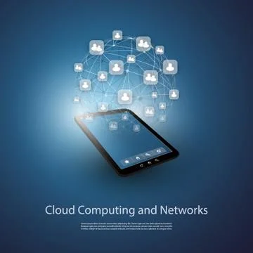 Cloud Computing Concept 스톡 일러스트