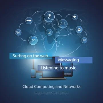Cloud Computing Concept イラスト素材