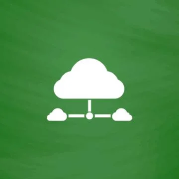 Cloud computing concept Stockillustratie