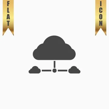 Cloud computing concept Stock Illustration