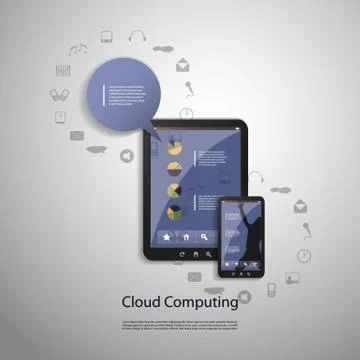 Cloud Computing Concept Stock Illustration