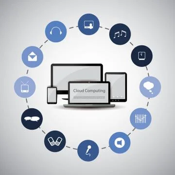 Cloud Computing Concept イラスト素材