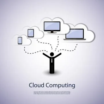 Cloud Computing Concept Stock Illustration