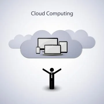 Cloud Computing Concept Stockillustratie