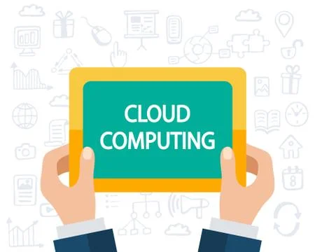 Cloud Computing concept Stock Illustration
