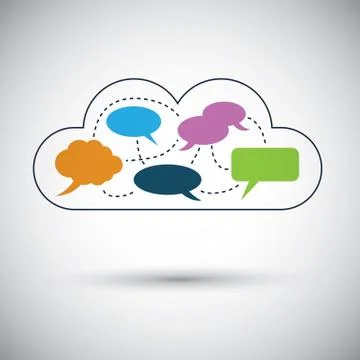 Cloud Computing Concept Stock Illustration