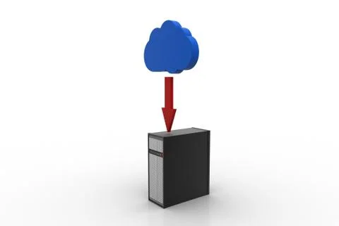 Cloud computing concept Free Stock Illustration