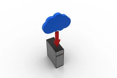 Cloud computing concept Free Stock Illustration
