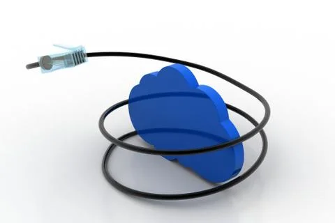 Cloud computing concept Free Stock Illustration