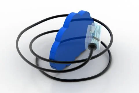 Cloud computing concept Free Stock Illustration