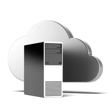 Cloud computing concept Stock Illustration