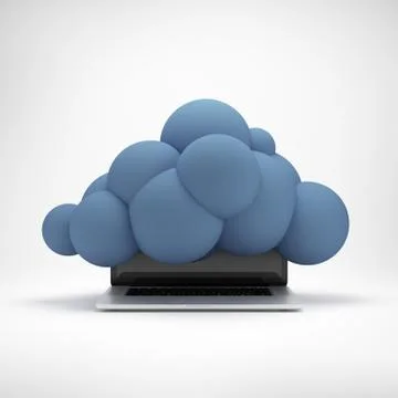 Cloud computing concept. Illustrazione stock