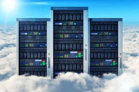Cloud computing concept Stockillustratie