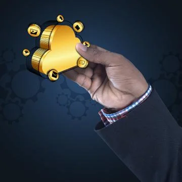 Cloud computing concept Illustrazione stock