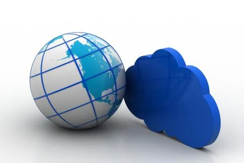 Cloud computing concept 스톡 일러스트